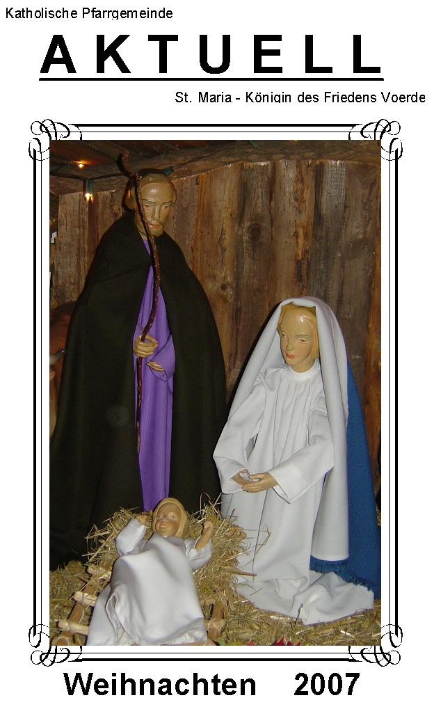Vorderseite Weihnachts Pfarrbrief 2007