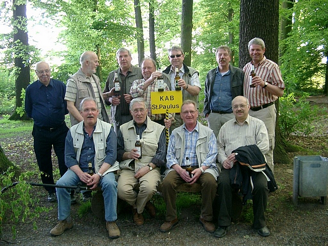 erster Halt auf dem R&uuml;ckweg - M&auml;nnerpause