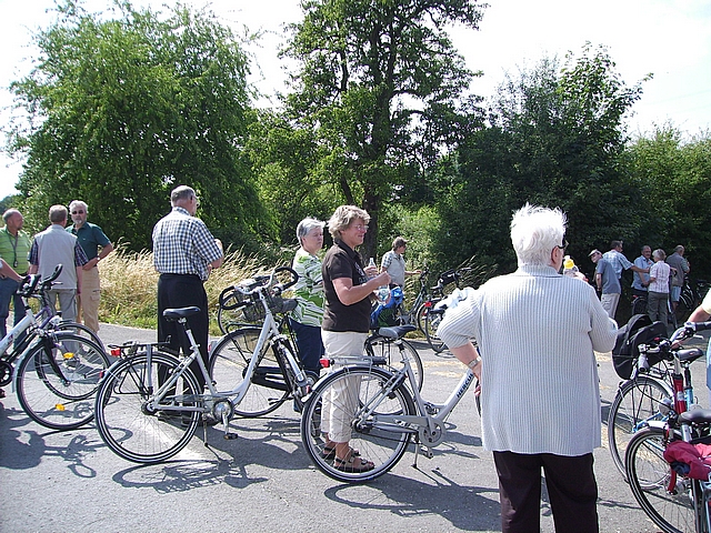 erste Rast in Bucholtwelmen am Kanal