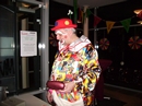 Clown f&uuml;r "freien Toiletteneintritt"