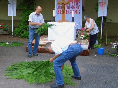 Altarbau -Klicke und Bild erscheint in Farbe und Gr&ouml;&szlig;er