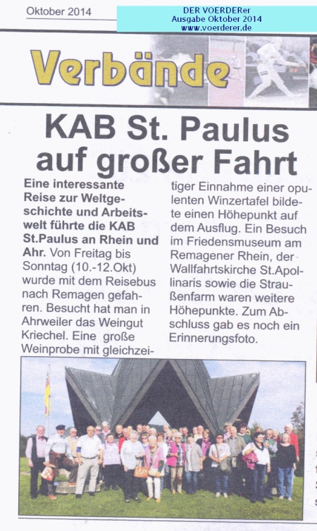 Bericht 2014-10 Der Voerderer - Klich mich gr&ouml;&szlig;er