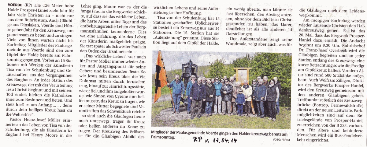 Bericht der RP vom Tag -Klicke und Bild erscheint in Farbe und Größer