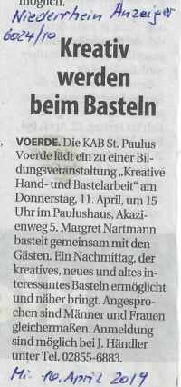 Niederrhein Anzeiger Vorbericht -Klicke und Bild erscheint gr&ouml;&szlig;er