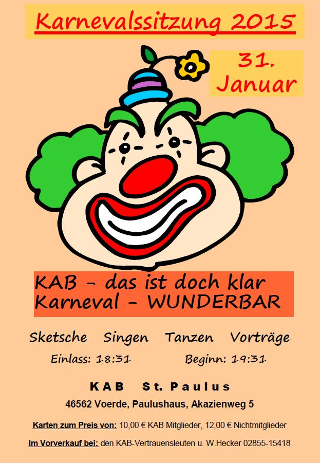 Karneval - Programmheft