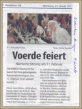 Niederrheinanzeiger Titelseite Artikel vom 25.01.2012 -Klicke und Bild erscheint in Farbe und Gr&ouml;&szlig;er