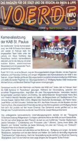 VOERDE INFO Artikel von Februar 2014 -Klicke und Bild erscheint in Farbe und Gr&ouml;&szlig;er
